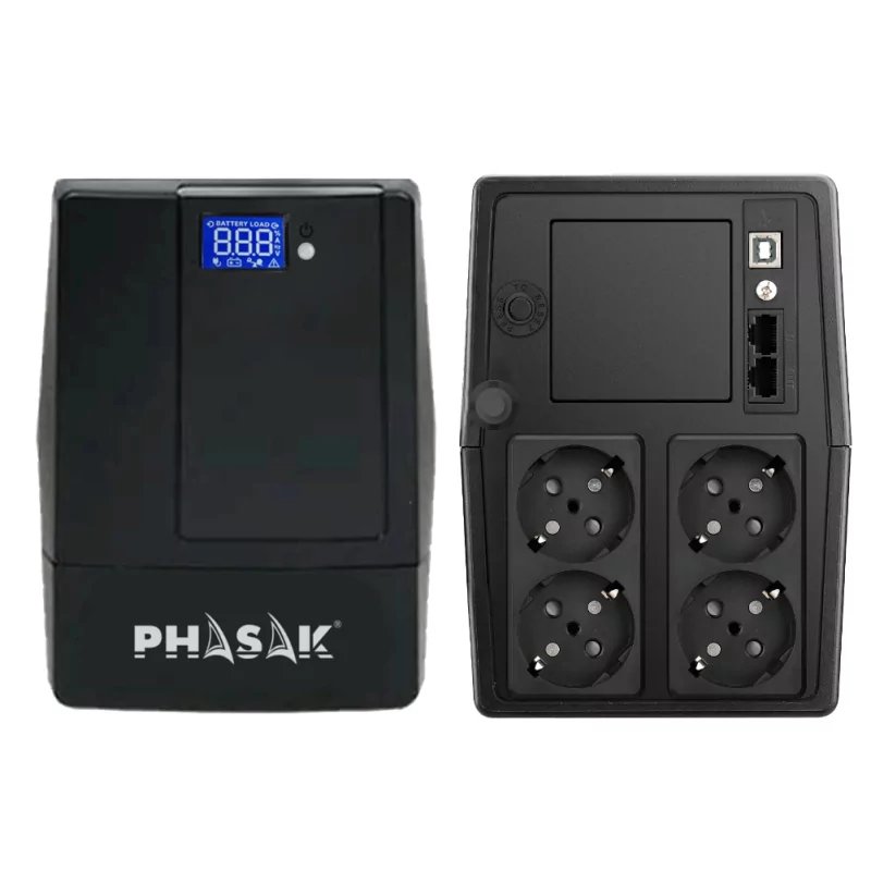 Kontrolsat - UPS Phasak 1000 - VA LCD USB+RJ - PH 9410