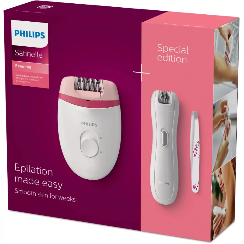 Kontrolsat - Philips Compact Epilator - Satinelle Essential - White - BRP506