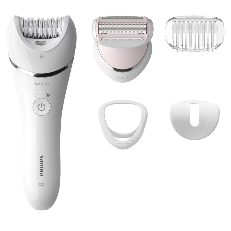 Kontrolsat - Depiladora Philips - Epilator Series 8000 - Húmido/Seco - Branca - BRE710/00