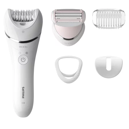 Kontrolsat - Depiladora Philips - Epilator Series 8000 - Húmido/Seco - Branca - BRE710/00