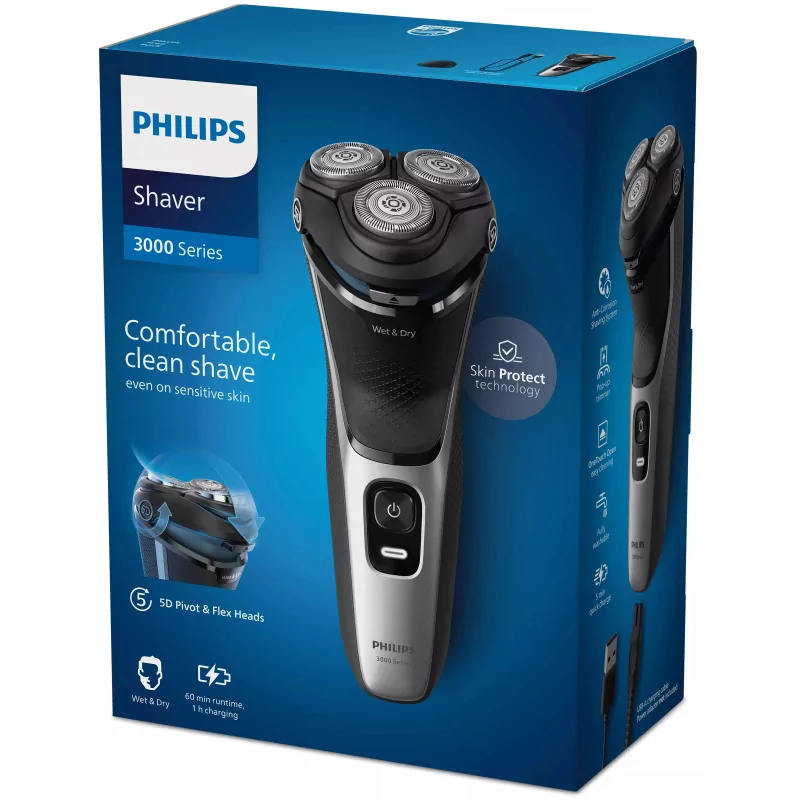 Kontrolsat - Philips Shaver - Wet/Dry - Shaver Series 3000 - S3143/00