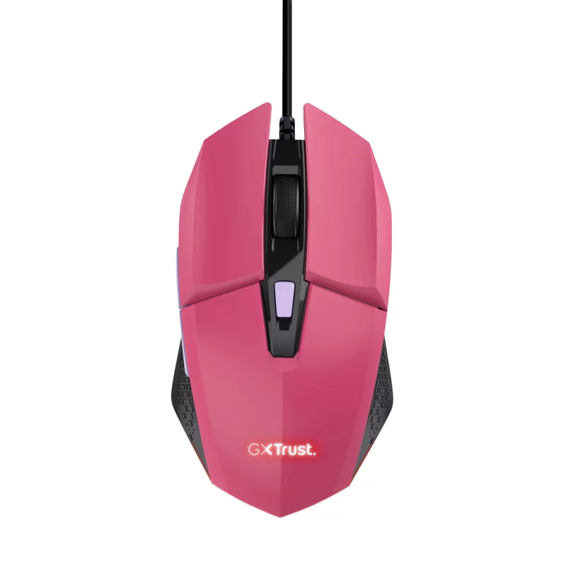 Kontrolsat - Trust Gaming Mouse - 6400 DPI - 60 IPS - RGB - Pink - GXT 109P FELOX