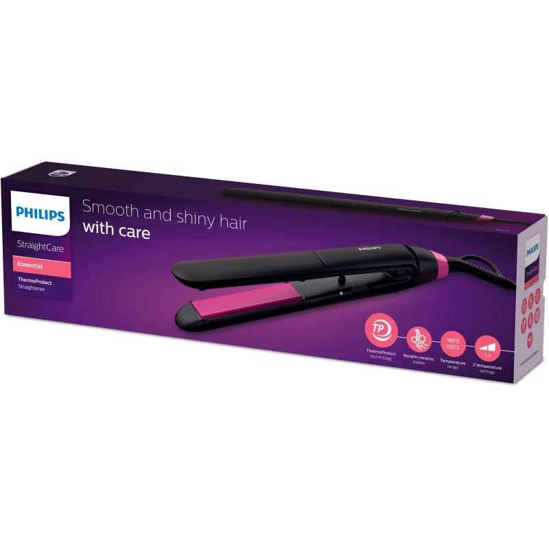 Kontrolsat - Philips Hair Straightener - StraightCare Essential - ThermoProtect - BHS375