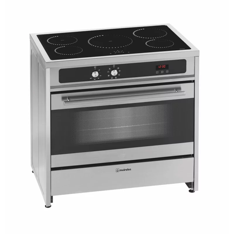 Kontrolsat - Fogão Elétrico Meireles - 121L - 5 Zonas - E913x - Inox Kontrolsat - Fogão Elétrico Meireles - 121L - 5 Zonas - E913x - Inox