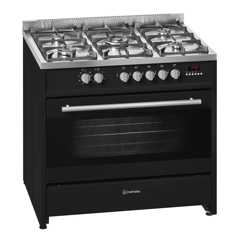 Kontrolsat - Fogão Meireles Monza - 121L - E 911 Bl - Gás Natural - Preto