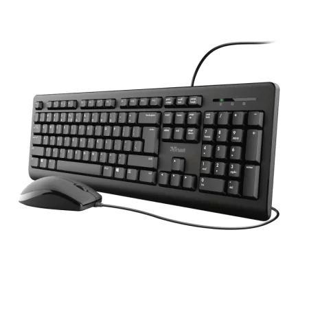 Kontrolsat - Trust Keyboard & Mouse Kit - Wired - USB - Black - 23970