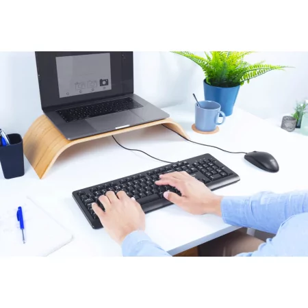 Kontrolsat - Trust Keyboard & Mouse Kit - Wired - USB - Black - 23970