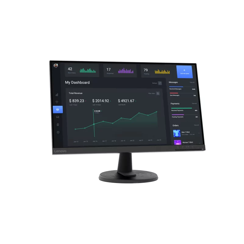 Kontrolsat - Lenovo Monitor - 23.8" - 4ms - 75Hz - 63DCKAT6EU