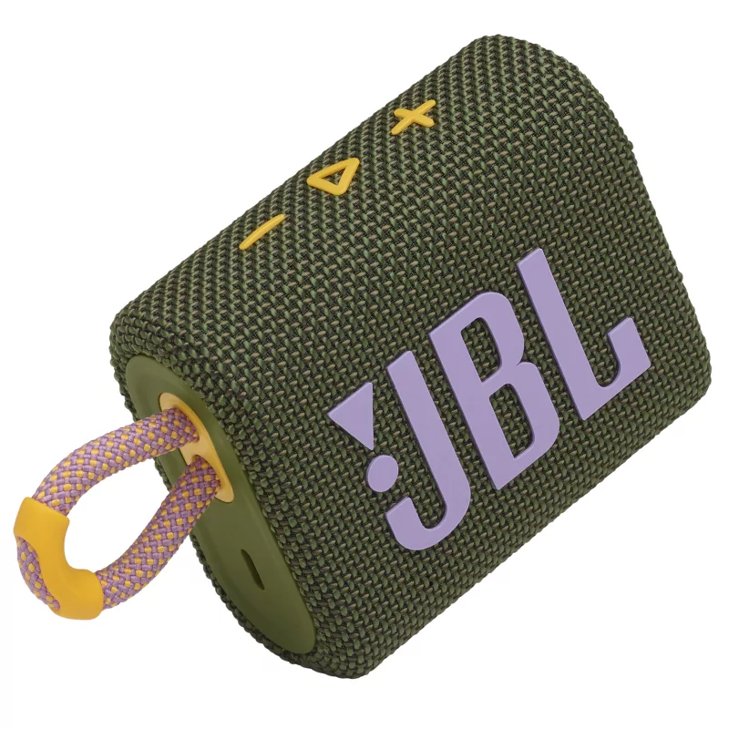 Kontrolsat - Coluna Portátil JBL GO 3 - IP67 - Verde/Rosa - GO3GRNPNK