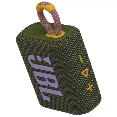 Kontrolsat - Coluna Portátil JBL GO 3 - IP67 - Verde/Rosa - GO3GRNPNK Kontrolsat - Coluna Portátil JBL GO 3 - IP67 - Verde/Rosa - GO3GRNPNK
