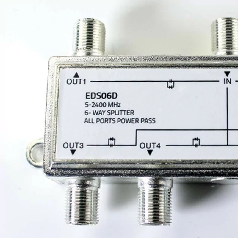 Repartidor Satélite 6 Saídas - 5-2400MHZ (passagem CC)