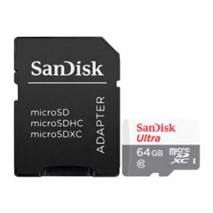 Kontrolsat - SanDisk Ultra 64GB Memory Card - MicroSD HC with Adapter - Class 10 - 100MB/s