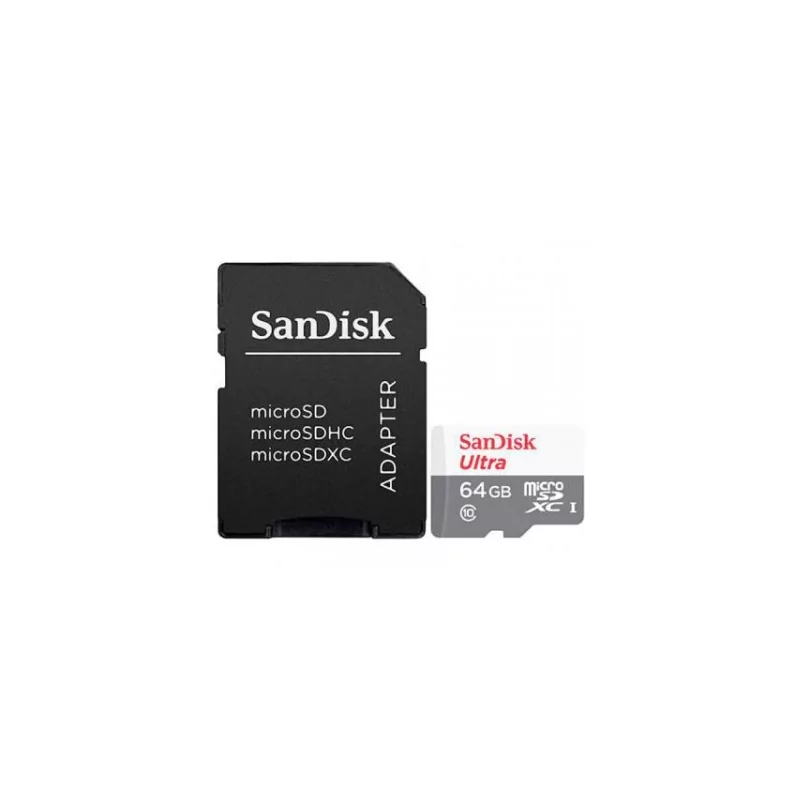 Kontrolsat - SanDisk Ultra 64GB Memory Card - MicroSD HC with Adapter - Class 10 - 100MB/s