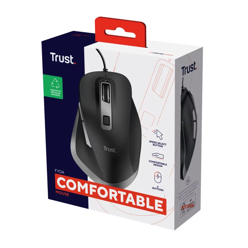 Kontrolsat - Rato Trust Fyda Eco Ergonomico - 5000 DPI
