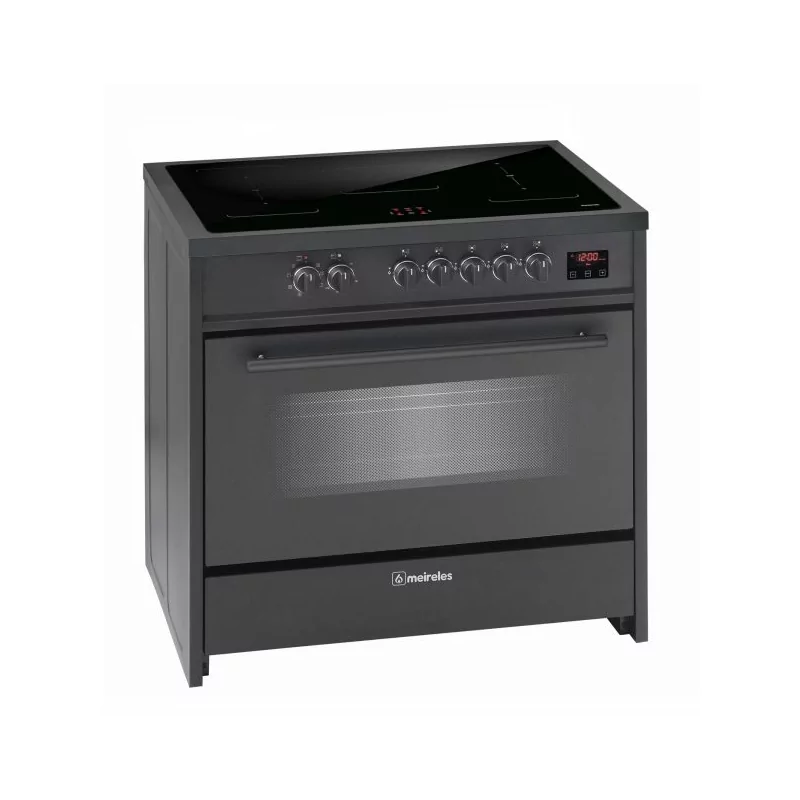 Kontrolsat - Fogão Elétrico Meireles - 5 Queimadores - 121L - Preto - E 913 BL
