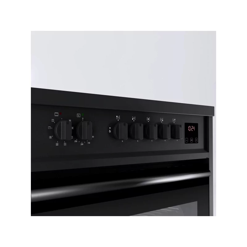 Kontrolsat - Fogão Elétrico Meireles - 5 Queimadores - 121L - Preto - E 913 BL