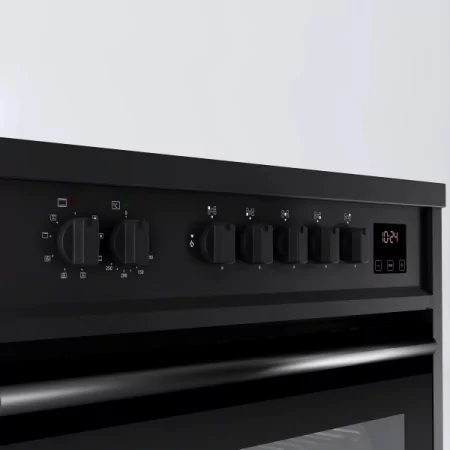 Kontrolsat - Fogão Elétrico Meireles - 5 Queimadores - 121L - Preto - E 913 BL