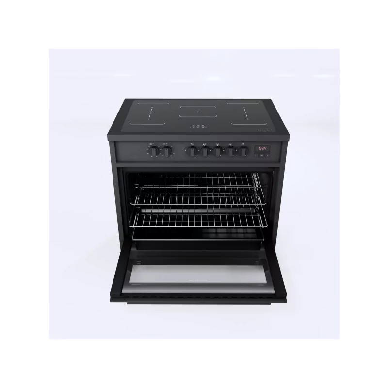 Kontrolsat - Fogão Elétrico Meireles - 5 Queimadores - 121L - Preto - E 913 BL