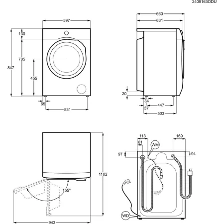 Kontrolsat - AEG LFR7314L4 Washing Machine (10kg - 1400rpm - Class A)