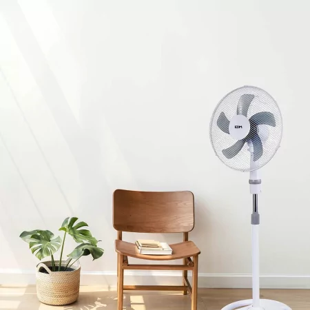 Kontrolsat - Standing / Wall / Portable Fan (3 in 1) - 107-130cm EDM - White - 45W