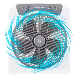 Kontrolsat - Grunkel box fan floor fan - 45w - 3 speeds