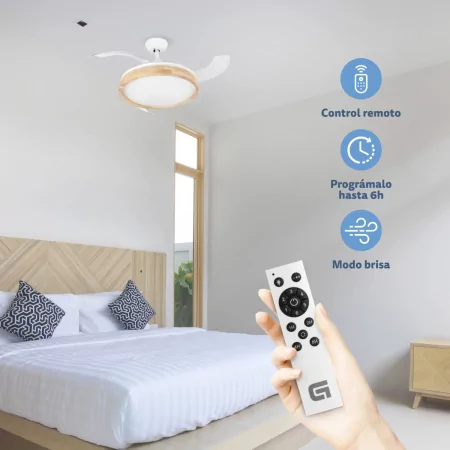 Kontrolsat - Grunkel skywind-42wo ceiling fan - 40W - 6 speeds
