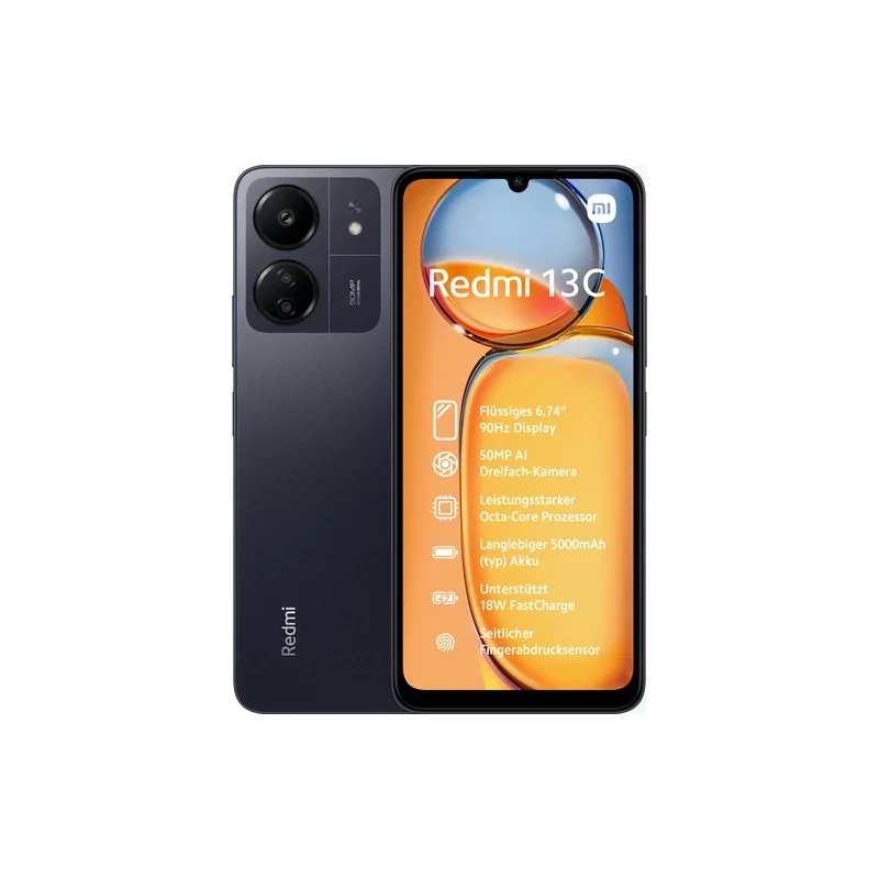 Kontrolsat - Smartphone Xiaomi Redmi 13C - 6.74" (4GB/128GB) - Black