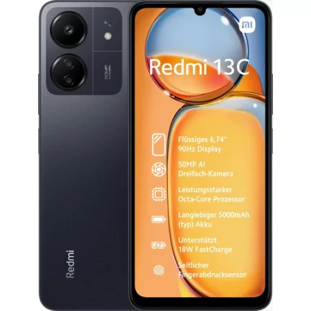 Kontrolsat - Smartphone Xiaomi Redmi 13C - 6.74" (4GB/128GB) - Black