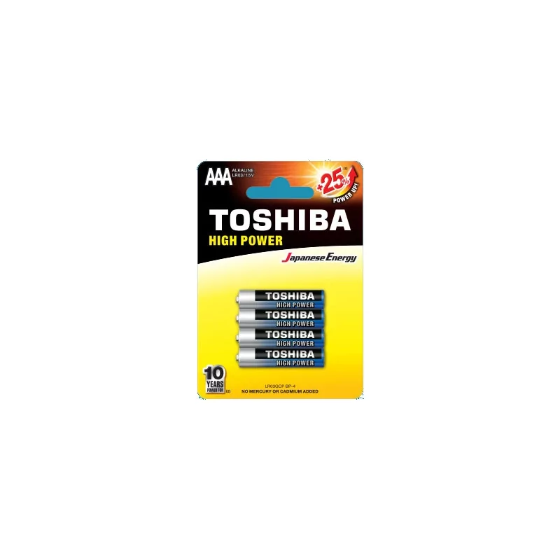 Kontrolsat - Toshiba Batteries - Alkaline - AAA - Pack 4