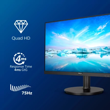 Kontrolsat - Monitor Philips LCD - Preto - 275V8LA/00 Kontrolsat - Monitor Philips LCD - Preto - 275V8LA/00
