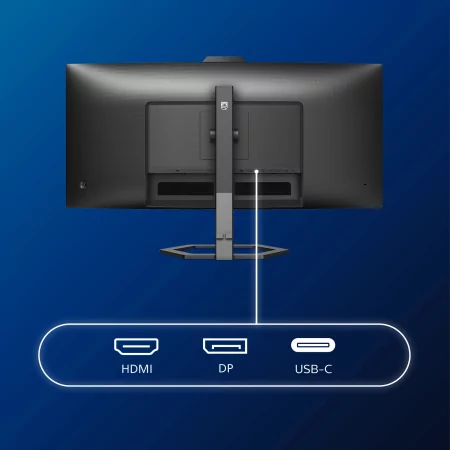 Kontrolsat - Monitor Philips LCD 34" C/Webcam - Preto - 34E1C5600HE/00 Kontrolsat - Monitor Philips LCD 34" C/Webcam - Preto - 34E1C5600HE/00