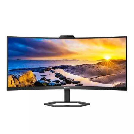 Kontrolsat - Philips LCD Monitor with Webcam Windows Hello - Black - 34E1C5600HE/00 Kontrolsat - Philips LCD Monitor with Webcam Windows Hello - Black - 34E1C5600HE/00