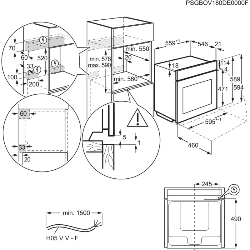 Kontrolsat - Forno AEG BPE-748380T - 71L