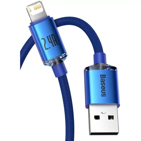 Kontrolsat - Cabo Carregamento Rápido Usb - Lightning 2.4A Crystal Shine 1.2M Azul