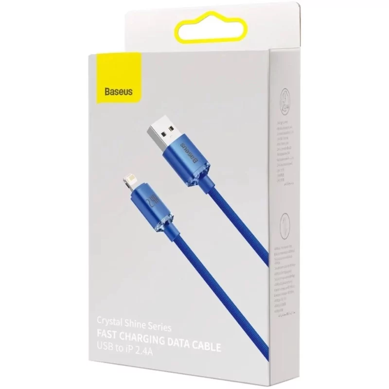 Kontrolsat - Cabo Baseus - USB-A - Lightning - 1.2M - Azul