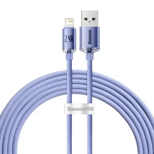 Kontrolsat - Cabo Baseus - USB-A - Lightning - 2M - Roxo