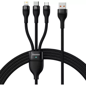 Kontrolsat - Cabo Adaptador Baseus Flash Series 100W 1.2m - Preto