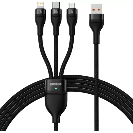 Kontrolsat - Baseus Flash Series 100W 1.2m Adapter Cable - Black
