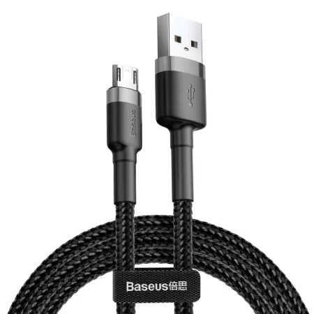Kontrolsat - Cabo Usb Cafule For Micro 2.4a 0.5m Gray+black