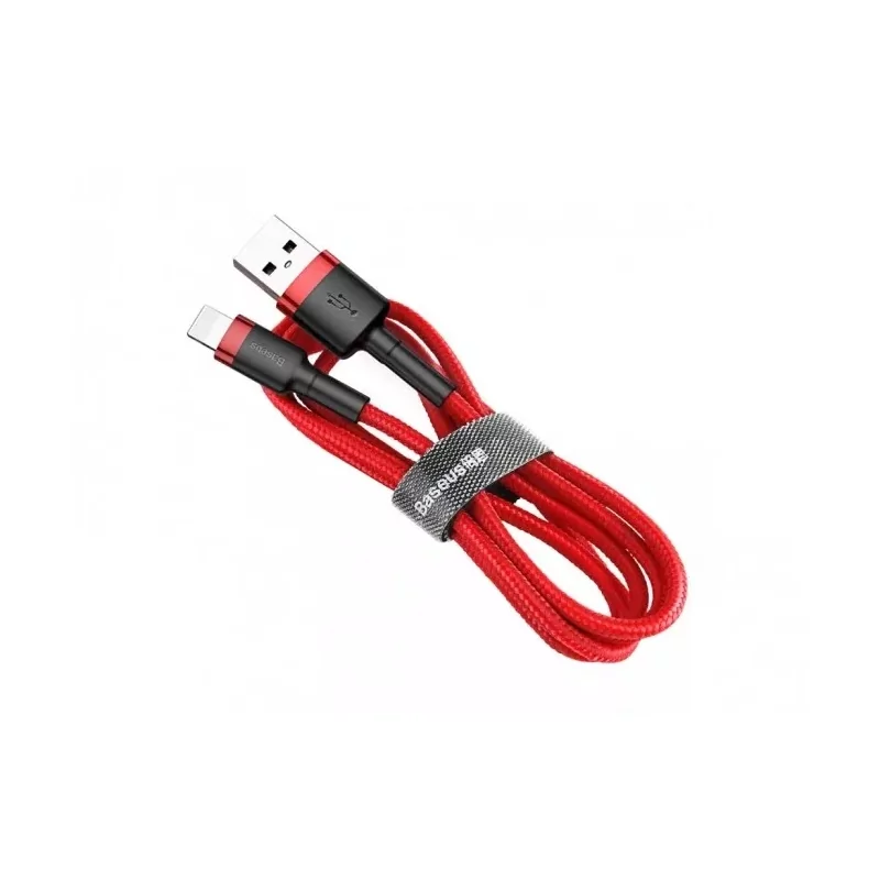 Kontrolsat - Cabo Baseus Cafule USB-A para Lightning 3m - Vermelho
