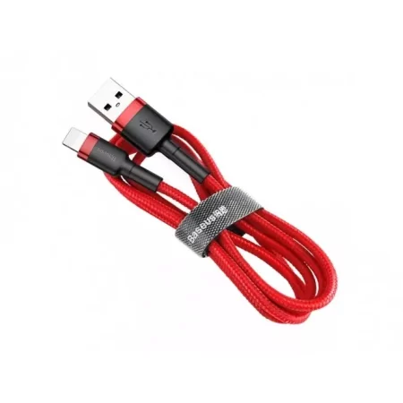 Kontrolsat - Baseus Cafule USB-A to Lightning Cable 3m - Red