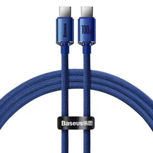 Kontrolsat - Cabo USB-C Baseus Crystal Shine PD 100W 1.2m - Azul