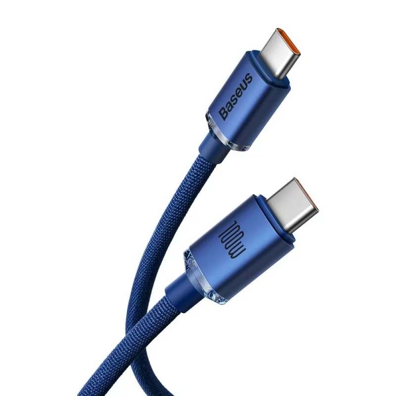 Kontrolsat - Cabo USB-C Baseus Crystal Shine PD 100W 1.2m - Azul