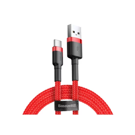 Kontrolsat - Baseus Cable - USB-A to USB-C - 3A - 0.5M - Red - CATKLF-A09