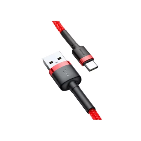 Kontrolsat - Baseus Cable - USB-A to USB-C - 3A - 0.5M - Red - CATKLF-A09