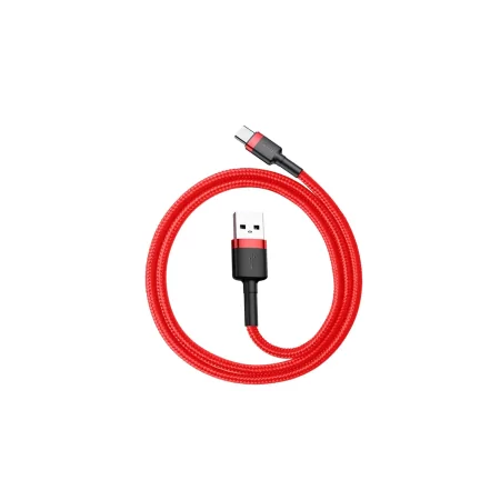 Kontrolsat - Baseus Cable - USB-A to USB-C - 3A - 0.5M - Red - CATKLF-A09