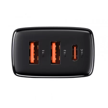 Kontrolsat - Baseus Compact CCXJ-E01 30W Fast Charger 3.0 - Black