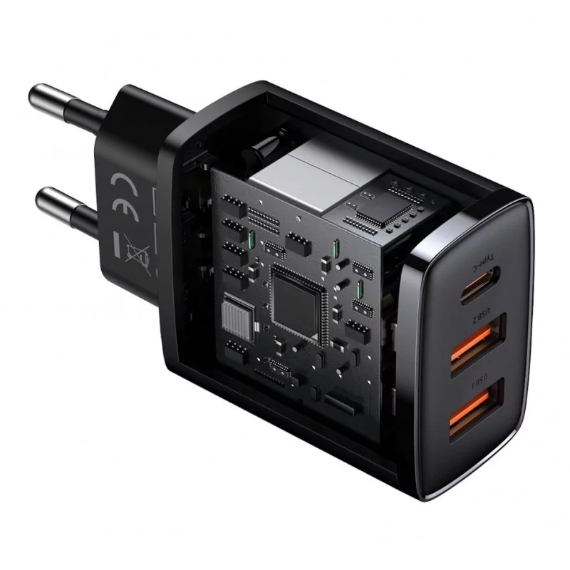 Kontrolsat - Carregador Baseus Compact CCXJ-E01 30W Fast Charger 3.0 - Preto