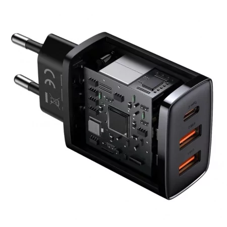 Kontrolsat - Baseus Compact CCXJ-E01 30W Fast Charger 3.0 - Black