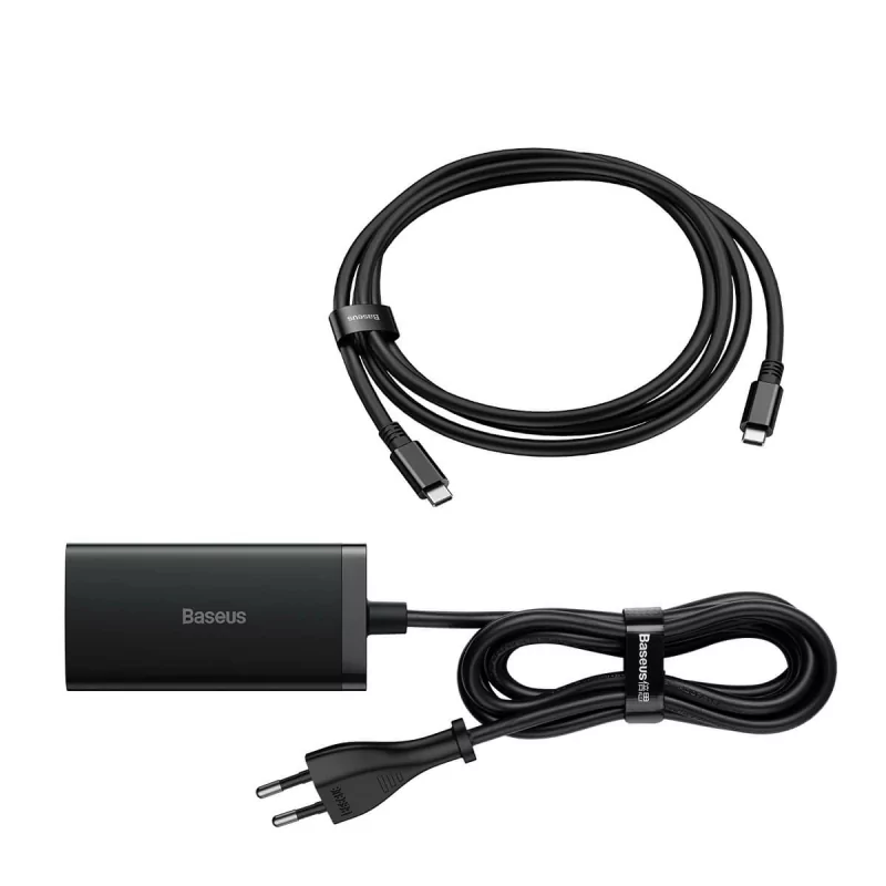 Kontrolsat - Baseus GaN5 Pro Fast Charger 67W Dual USB-C/USB-A Black + HDMI - Black